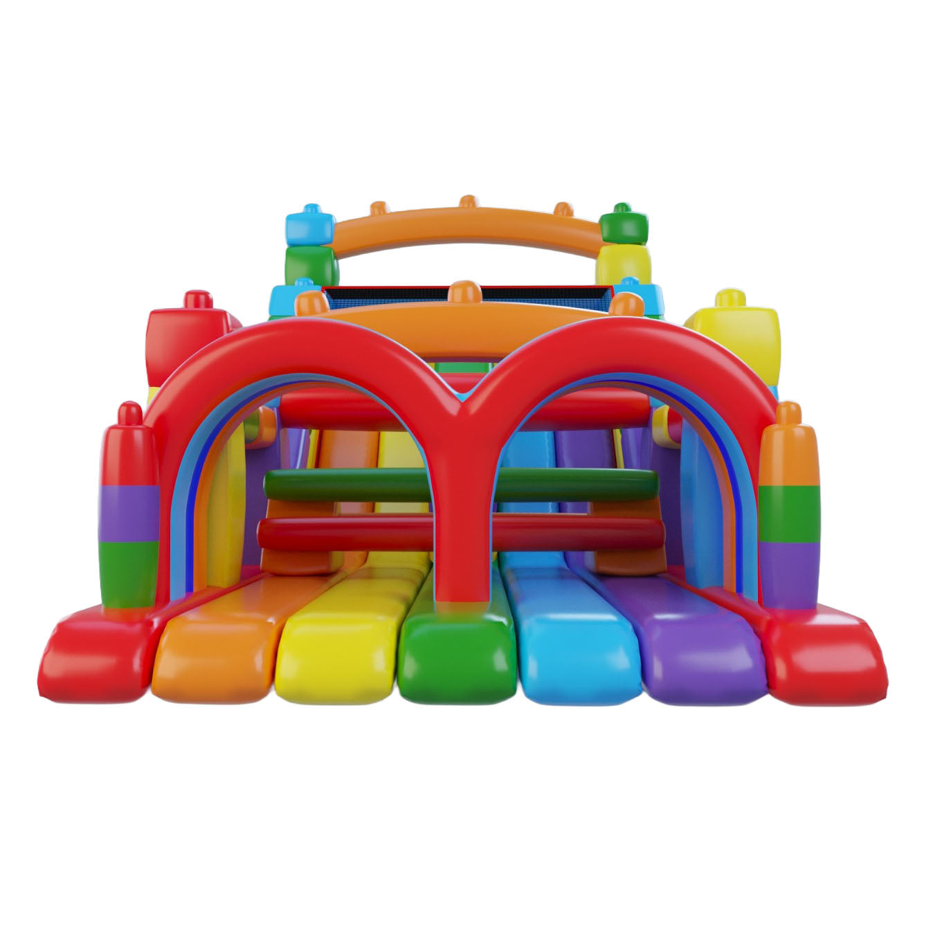 Juego Inflable Funland 8x3m-HBIL64-Juegos Inflables Castillos y Toboganes-Hobby Market