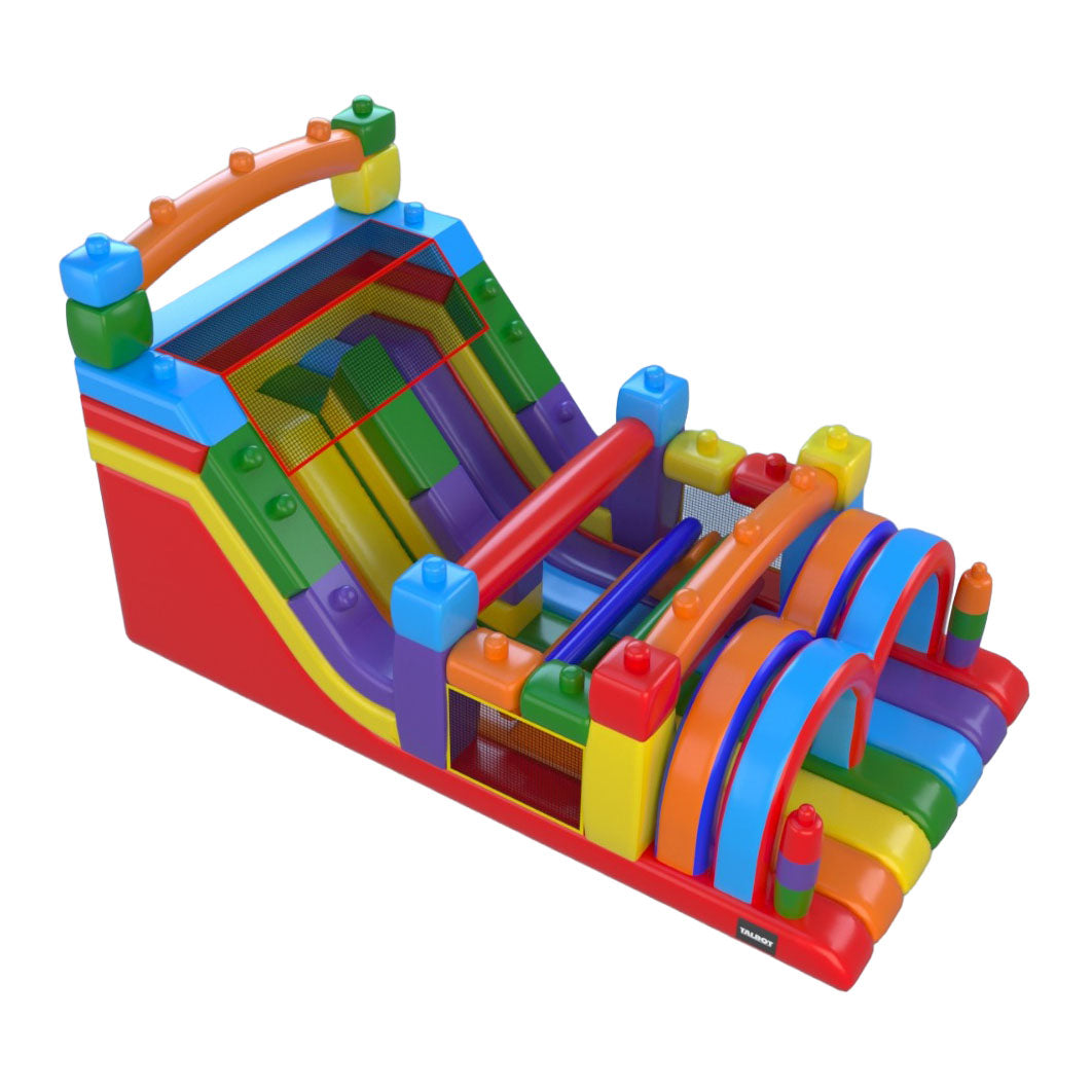 Juego Inflable Funland 8x3m-HBIL64-Juegos Inflables Castillos y Toboganes-Hobby Market