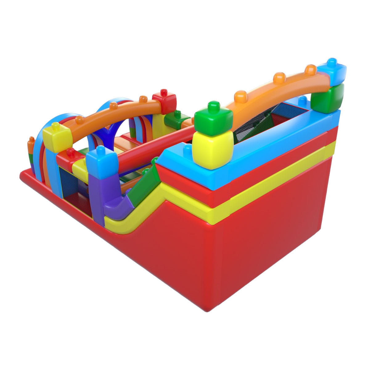 Juego Inflable Funland 8x3m-HBIL64-Juegos Inflables Castillos y Toboganes-Hobby Market