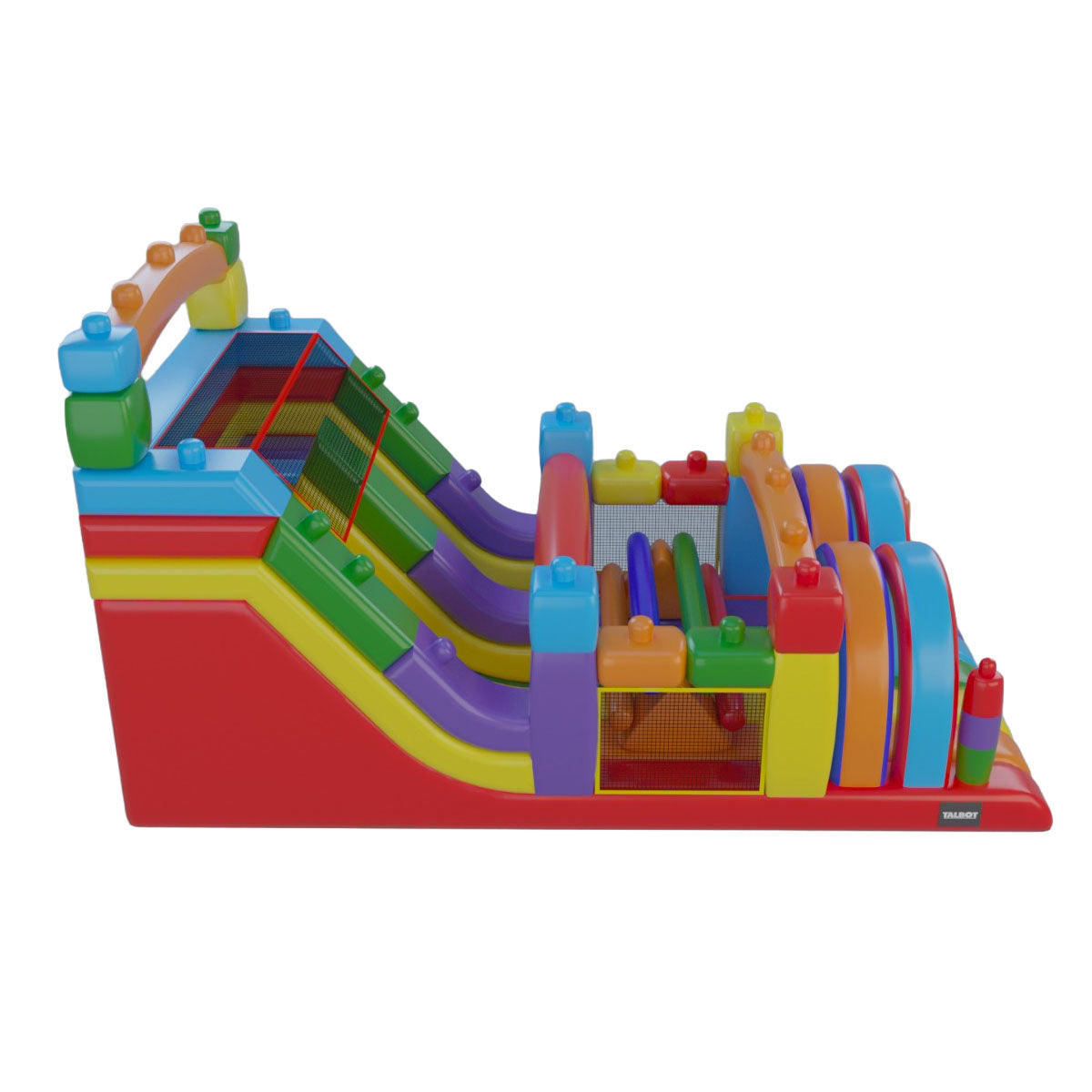 Juego Inflable Funland 8x3m-HBIL64-Juegos Inflables Castillos y Toboganes-Hobby Market