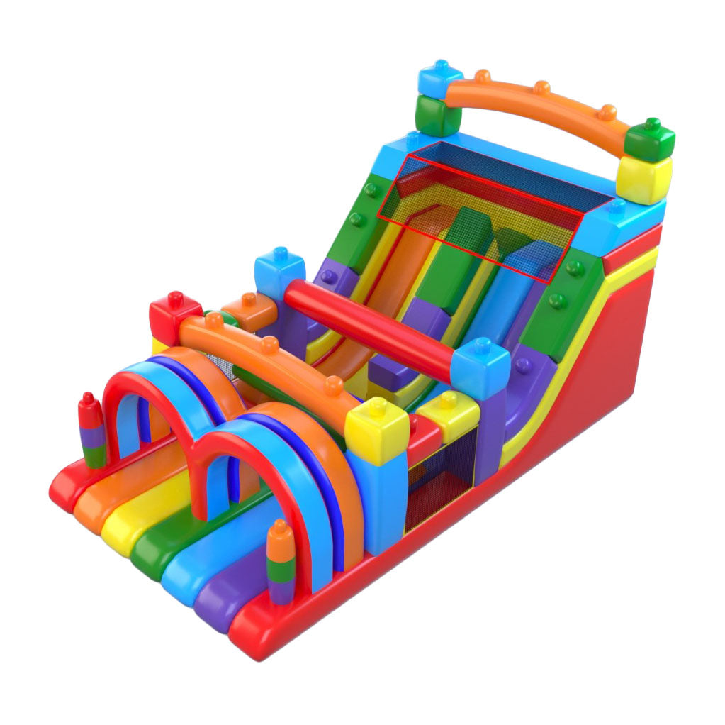 Juego Inflable Funland 8x3m-HBIL64-Juegos Inflables Castillos y Toboganes-Hobby Market