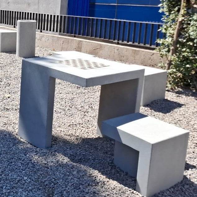 Mesa Ajedrez Hormigón - Hobby Market