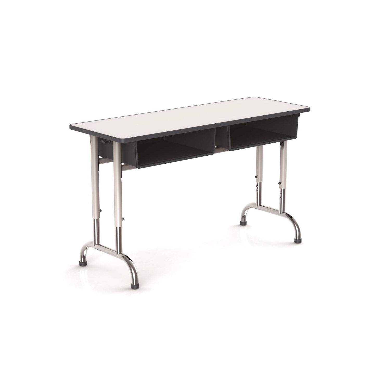 Mesa Bipersonal Doble Capa Melamina-Pupitres-YCY-081-Mobiliario Escolar-Hobby Market