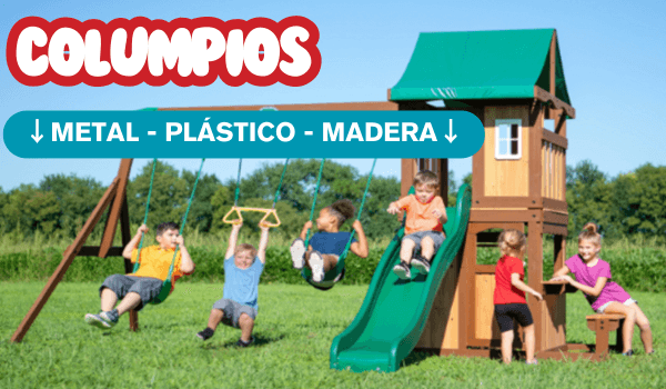 Columpios de Metal - Plástico - Madera - Hobby Market