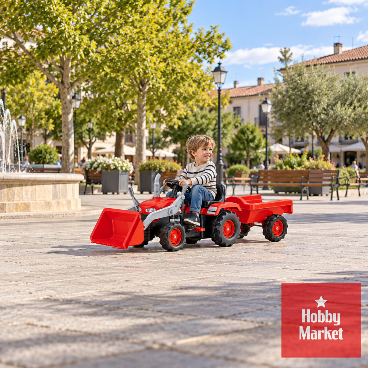 Tractor a Pedales con Carro