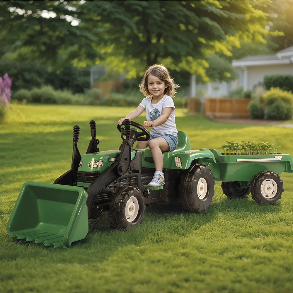 Tractor con Pala y Carro