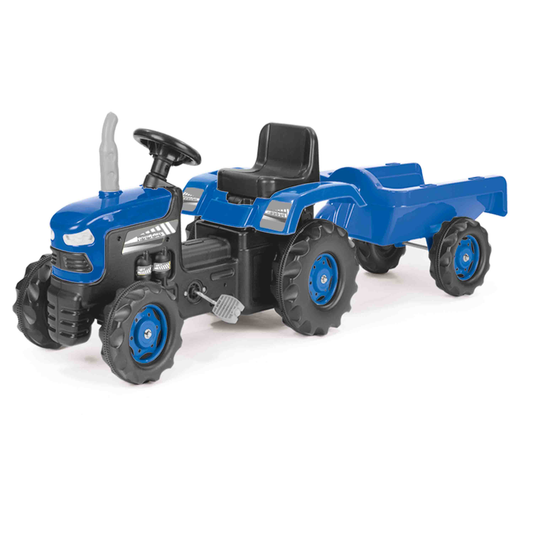 Tractor y Carro Azul