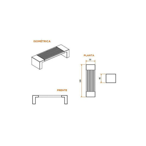 Banca Valdivia-Banca-Bancas y Escaños, Mobiliario Hormigon-HBAU17-Hobby Market