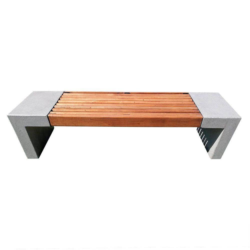 Banca Hormigón Madera 180 cm - Hobby Market