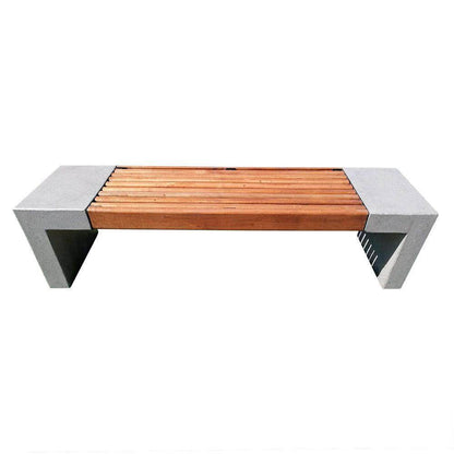 Banca Hormigón Madera 180 cm - Hobby Market