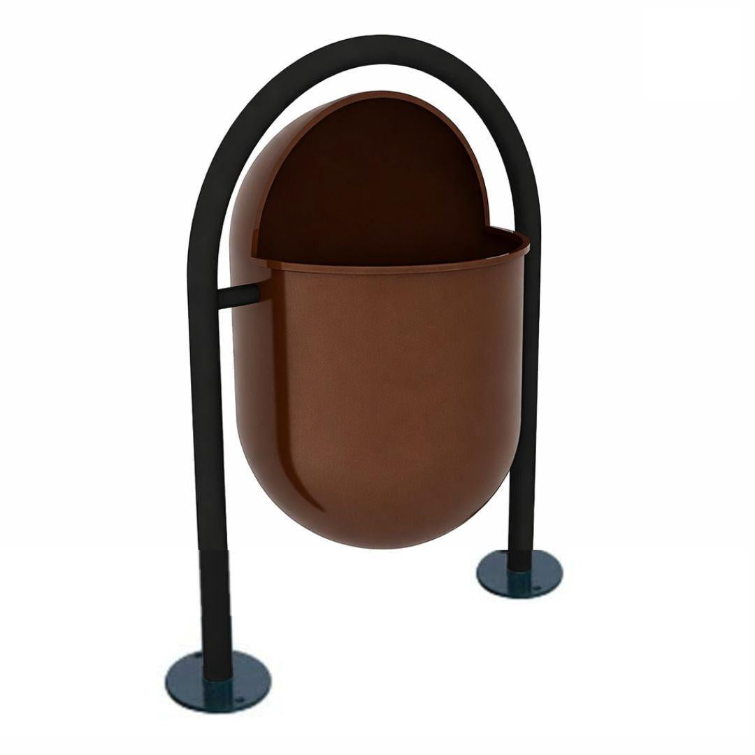 Basurero Capsular Cemento Café Hobby Market