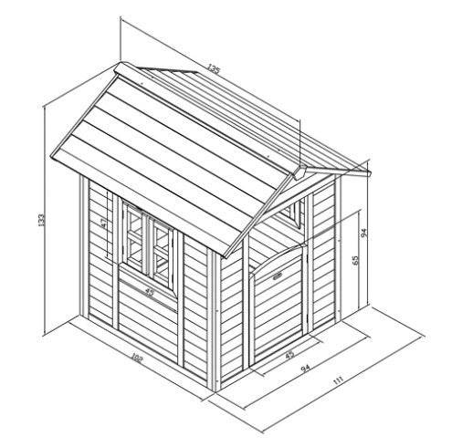 Casita de Madera Axi II-Casitas De Madera-Hobby Market