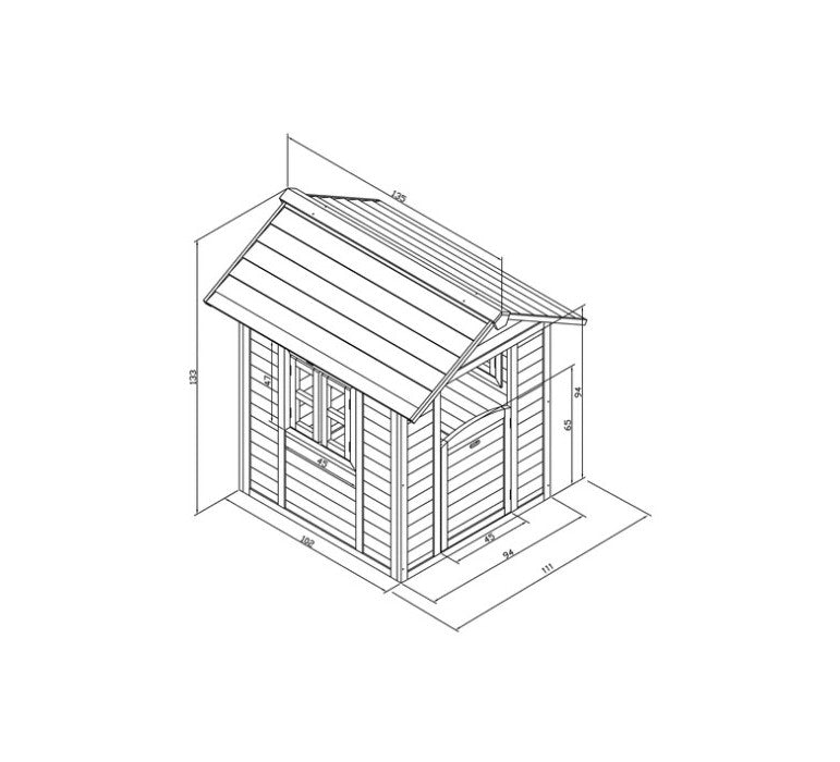 Casita de Madera Axi II-Casitas De Madera-Casas de Juego-HBRR66-Hobby Market