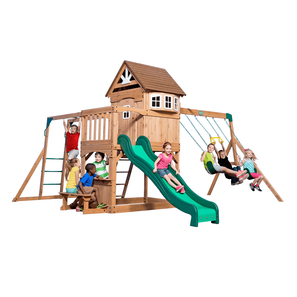 Centro de Juego Montpelier-Columpios de Madera-Hobby Market