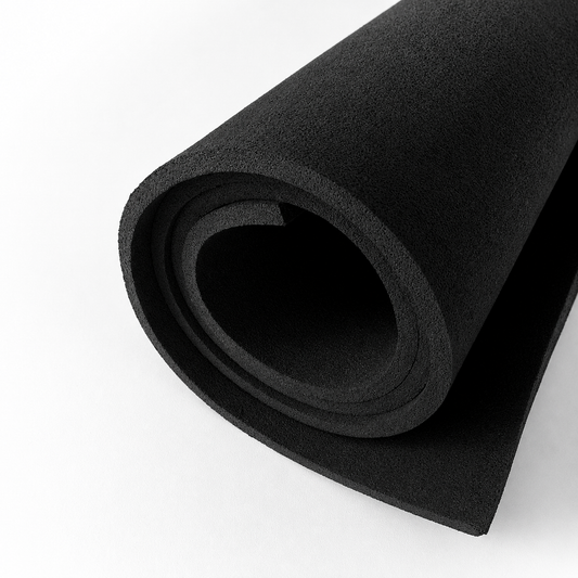 Piso Gimnasio Negro 1x5 Metros 15mm