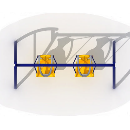 Columpio Inclusivo Doble-Columpios Inclusivos-HBWB30-Columpios, Juegos Inclusivos-Hobby Market