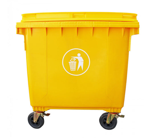 Contenedor de Basura 1100 Lts Amarillo-Contenedor de Basura-SN05AMARILLO-Hobby Market