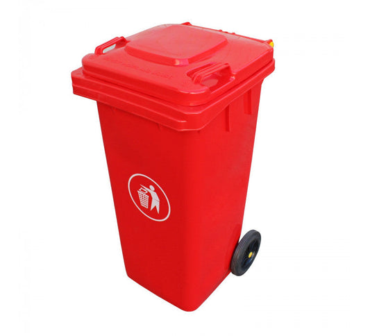 Contenedor de Basura 120 Lts Rojo-Contenedor de Basura-SN01ROJO-Hobby Market