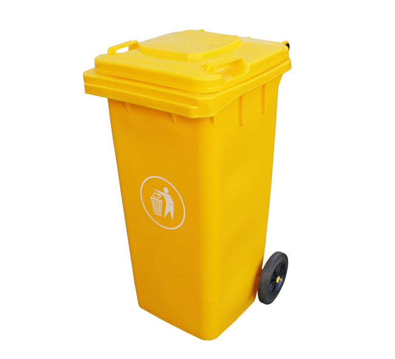 Contenedor de Basura 240 Lts Amarillo-Contenedor de Basura-SN02AMARILLO-Hobby Market