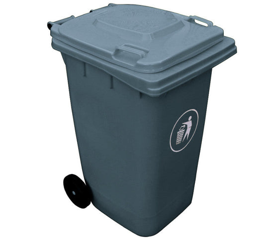 Contenedor de Basura 240 Lts Gris-Contenedor de Basura-SN02GRIS-Hobby Market