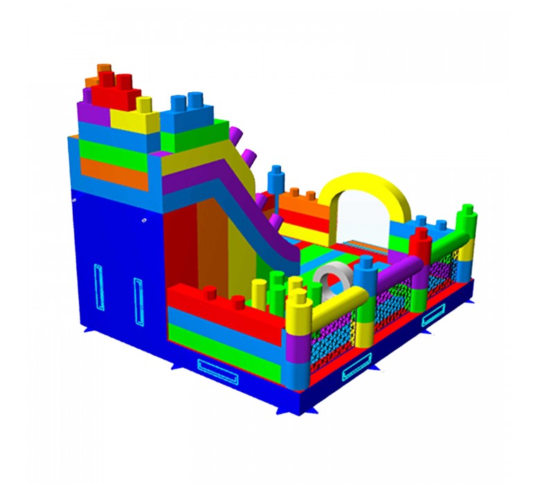 Juego Inflable Funland 7x6m-Juegos Inflables-Juegos Inflables Castillos y Toboganes-HBIL56-Hobby Market