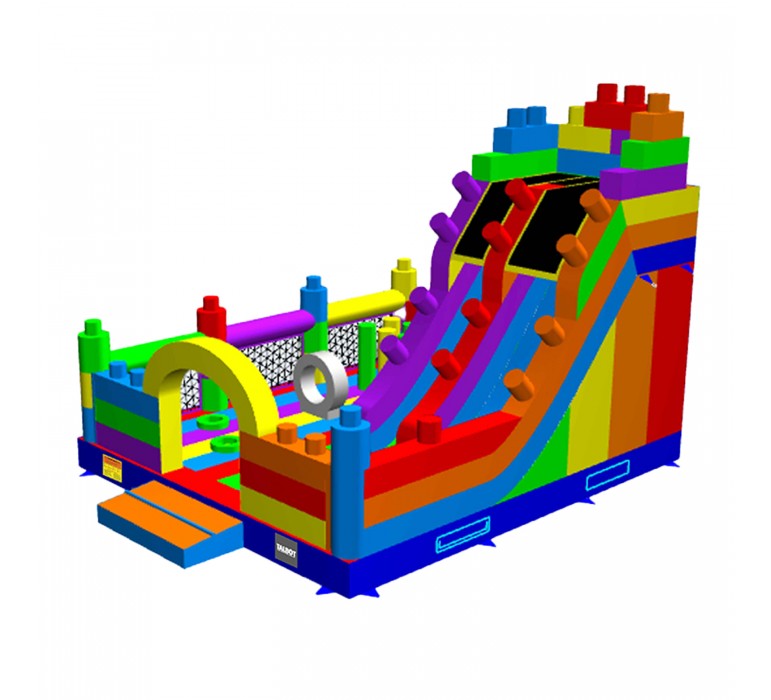 Juego Inflable Funland 7x6m-Juegos Inflables-Juegos Inflables Castillos y Toboganes-HBIL56-Hobby Market