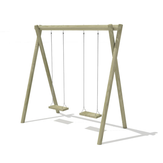 Juego Plaza Madera 92-Columpios de Madera-HBUD92-Columpios,Columpios de metal - Plástico - Madera,Juegos de Madera-Hobby Market