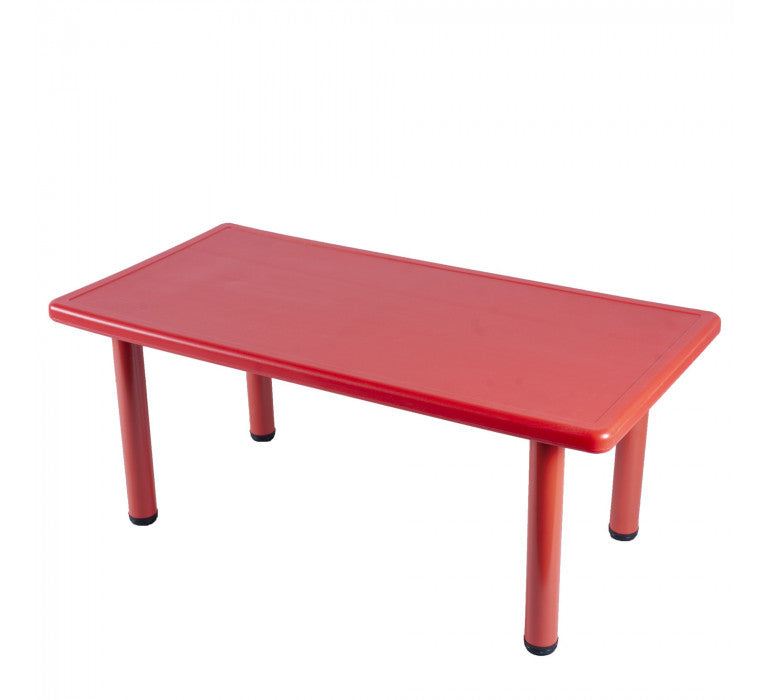 Mesa Rectangular Rojo-Mesas y Sillas-Mobiliario Infantil - Muebles-HBQQ501rojo-Hobby Market