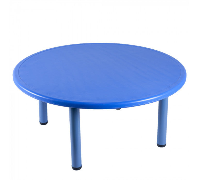 Mesa Redondo Azul-Mesas y Sillas-Mobiliario Infantil - Muebles-HBQQ12azul-Hobby Market