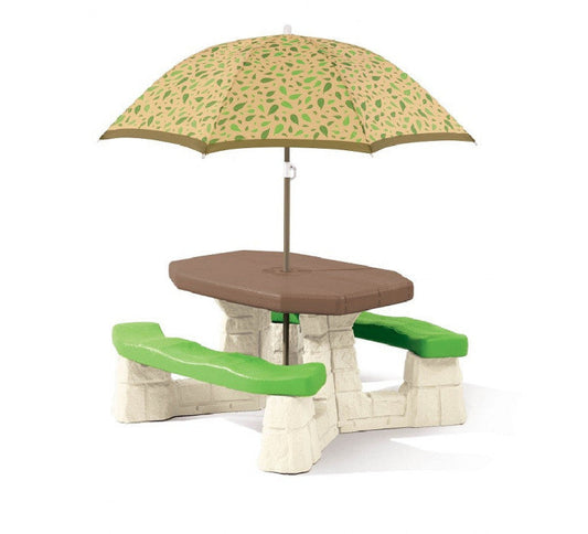 Mesa de Juego Picnic con Paragua-Mesa con Toldo-Mesa Picnic, Muebles Infantiles-HB787700-Hobby Market