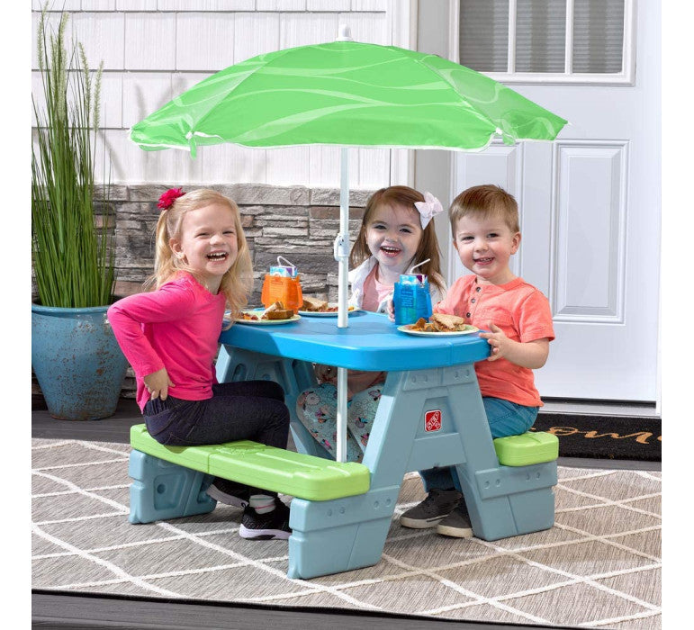 Mesa de Picnic Con Paragua-Mesa con Toldo-Muebles Infantiles-HB402499-Hobby Market