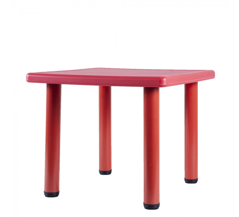 Mesa de Plastico Niños Rojo-Mesas y Sillas-HBQQ11Rojo-Mobiliario Infantil - Muebles-Hobby Market