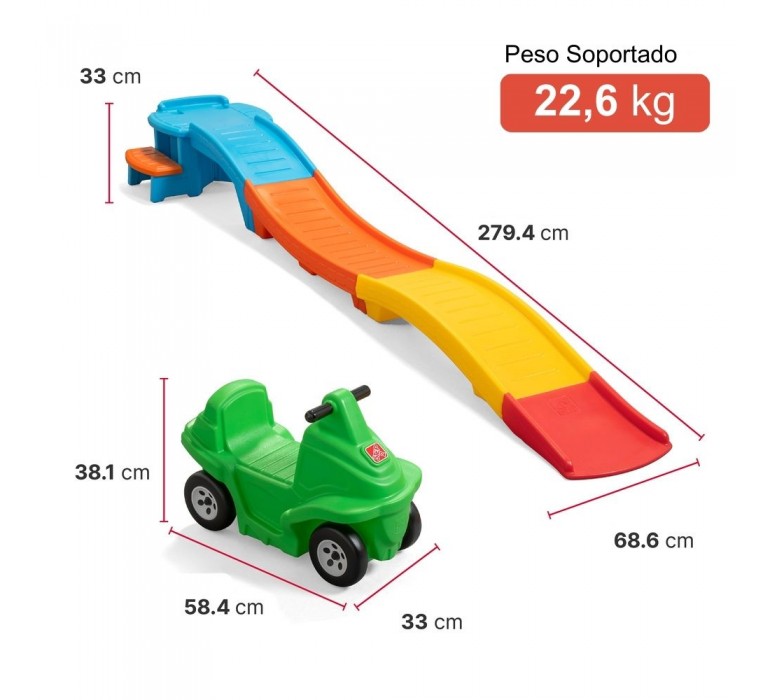 Montaña Rusa Infantil Carrera-Montaña Rusa-Resbalines y Centros de Juego-HB431800-Hobby Market