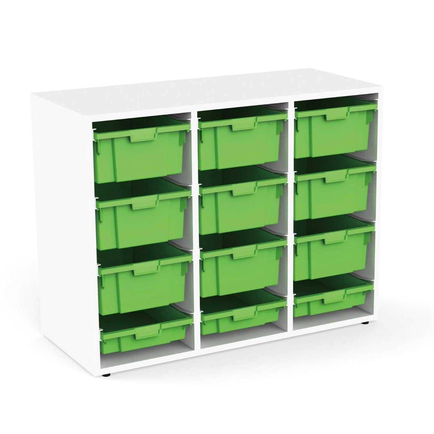 Organizador Escolar 12 cajones 82 Alto-Organizadores Escolares-YCW-21216 _VERDE-Mobiliario Escolar-Hobby Market