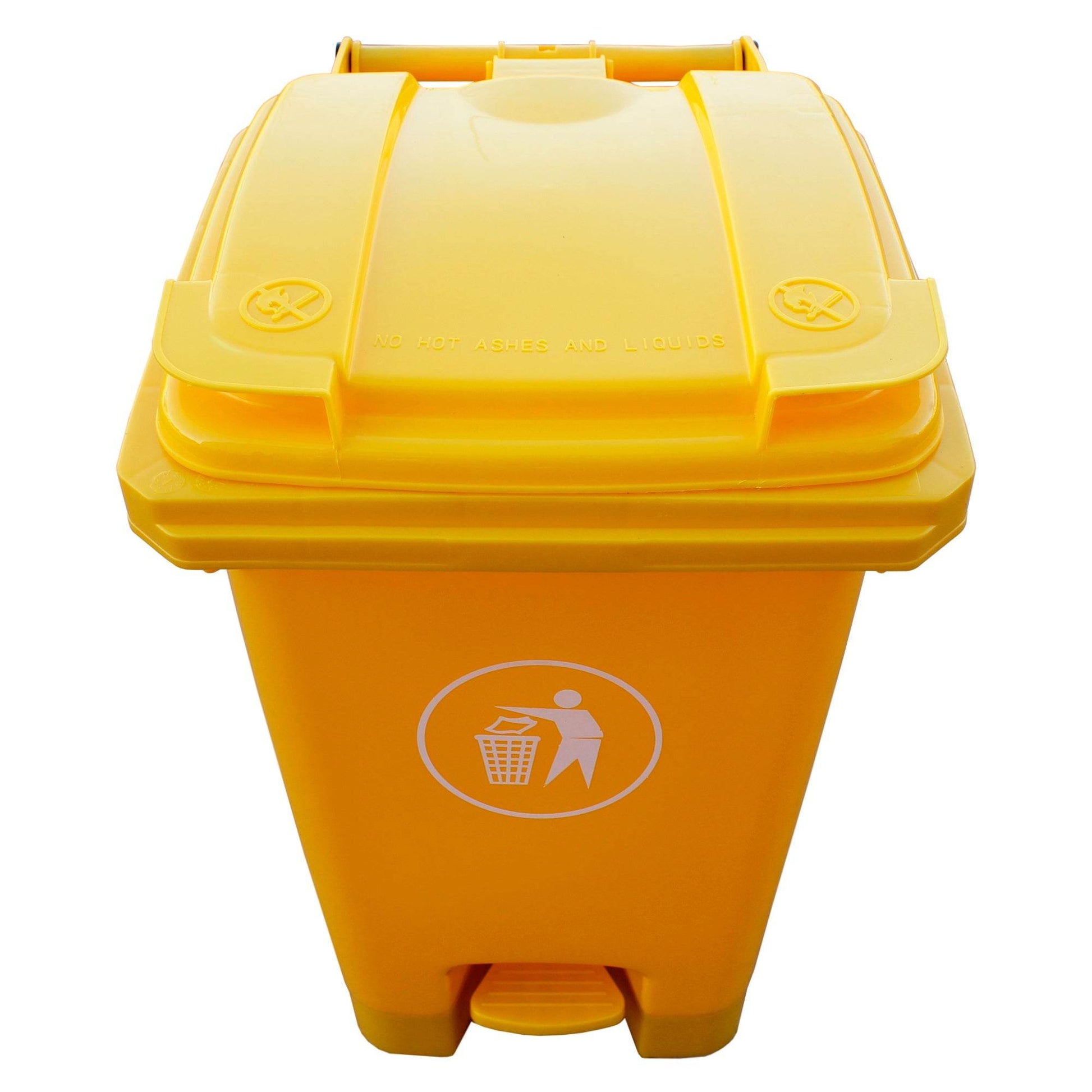Contenedor de Basura 60 Lts Amarillo - Hobby Market