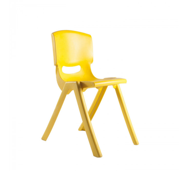 Silla Plastico Amarillo-Mesas y Sillas-Mobiliario Infantil - Muebles-HBQQ29-Hobby Market