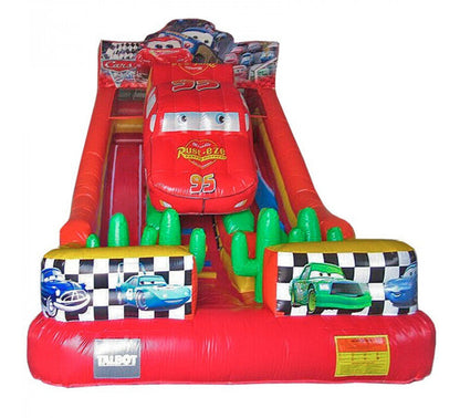 Tobogan Doble "Cars" ( 7x4x5)-Toboganes Inflables-Juegos Inflables Castillos y Toboganes-HBIL06-Hobby Market