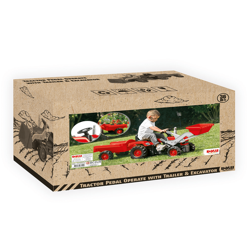 Tractor a Pedales con Carro - Hobby Market