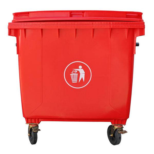 Contenedor de Basura 1100 Lts Rojo - Hobby Market