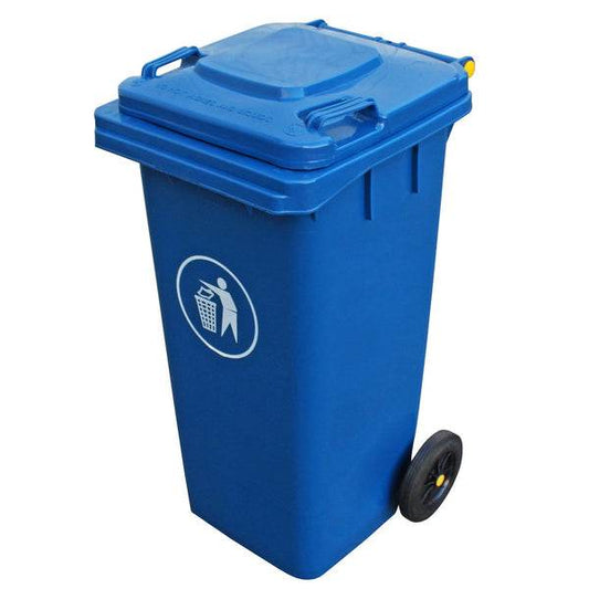 Contenedor de Basura 120 Lts Azul - Hobby Market
