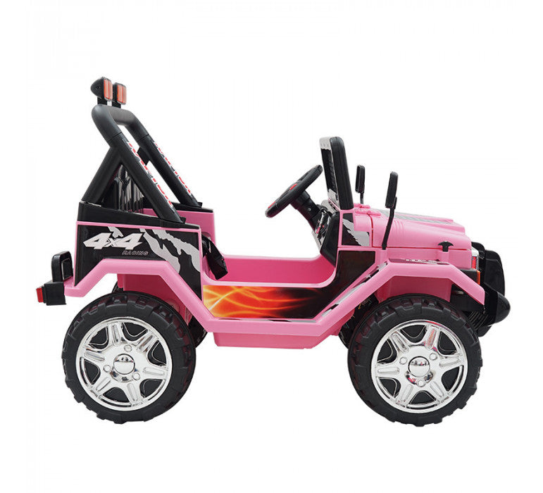 Jeep Doble Asiento Rosa-Vehículos 12v-Vehiculos Infantiles 12v-HB99618ROSA-Hobby Market