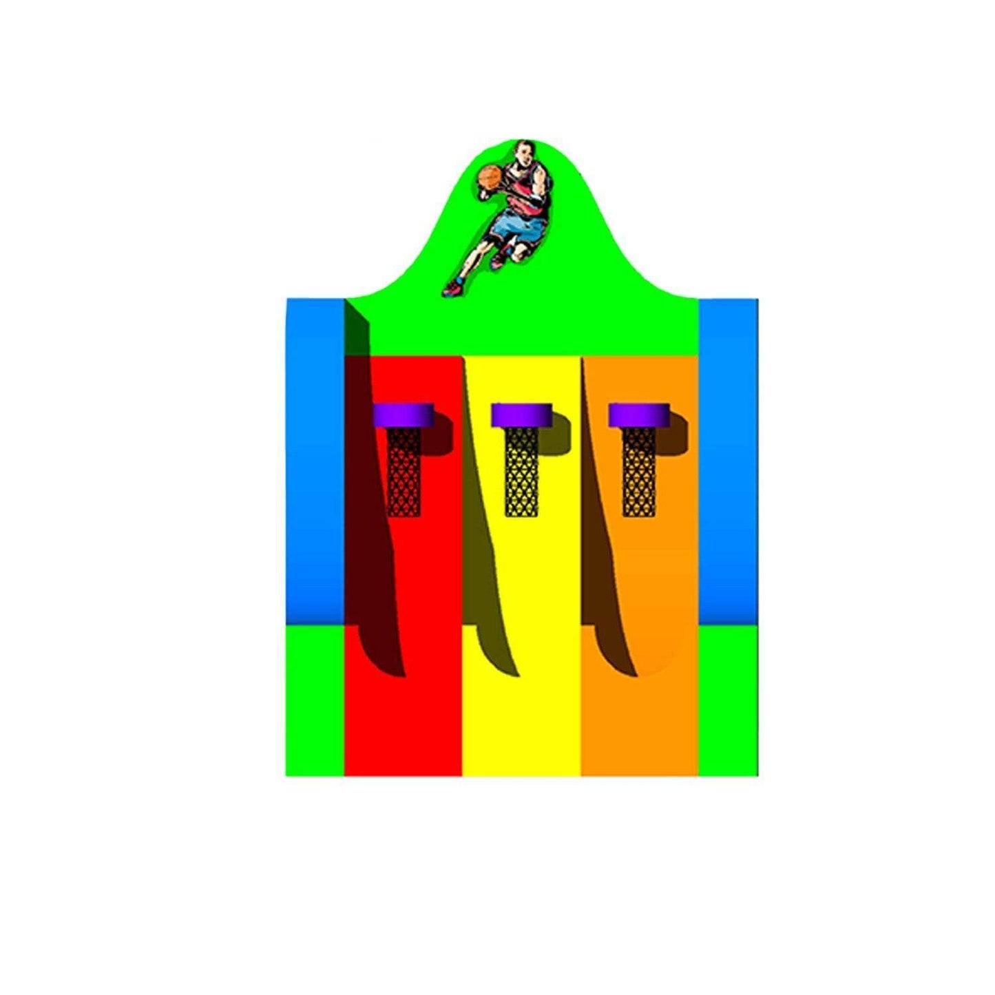 Juego Inflable Basquetbol 3x3 - Hobby Market