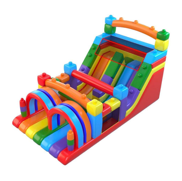Juego Inflable Funland 8x3m-HBIL64-Juegos Inflables Castillos y Toboganes-Hobby Market