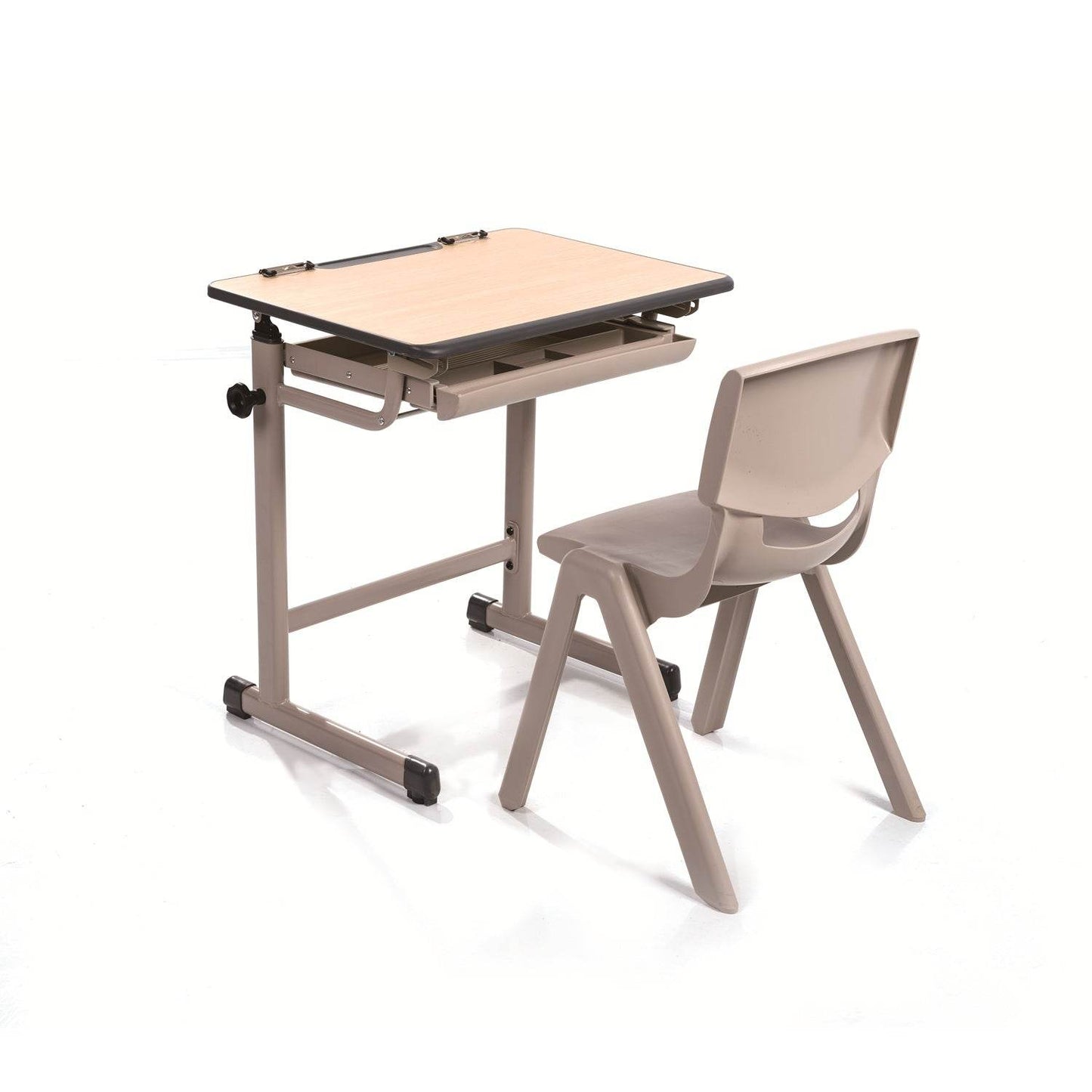 Mesa Arte Regulable Doble Capa Melamina-Pupitres-YCY-108-Mobiliario Escolar-Hobby Market