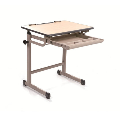 Mesa Arte Regulable Doble Capa Melamina-Pupitres-YCY-108-Mobiliario Escolar-Hobby Market