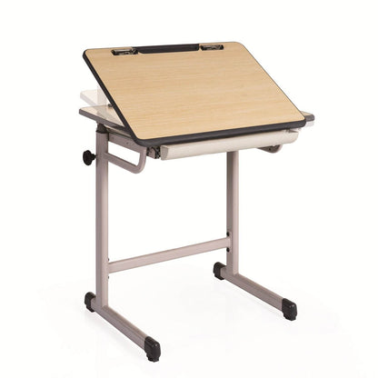 Mesa Arte Regulable Doble Capa Melamina-Pupitres-YCY-108-Mobiliario Escolar-Hobby Market