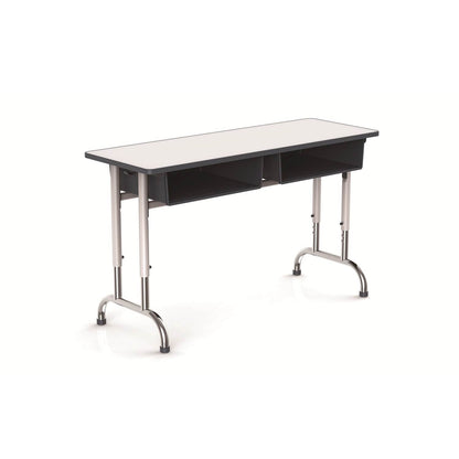 Mesa Bipersonal Doble Capa Melamina-Pupitres-YCY-081-Mobiliario Escolar-Hobby Market