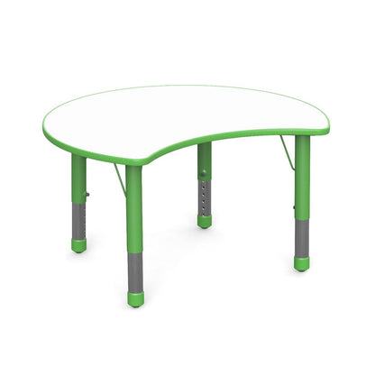 Mesa Colaborativa Medialuna-Mesas Escolares-YCY-093_VERDE-Mobiliario Escolar-Hobby Market