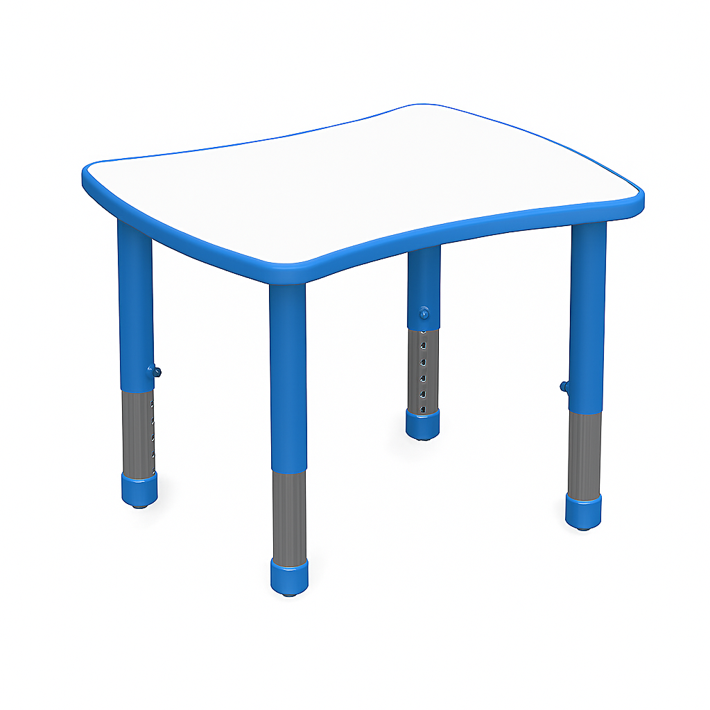 Mesa Colaborativa Ondas Doble-Mesas Escolares-YCY-098_AZUL-Mobiliario Escolar-Hobby Market