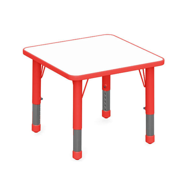 Mesa Cuadrada Doble-Mesas Escolares-YCY-071_ROJO-Mobiliario Escolar-Hobby Market